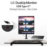 Monitor LG Dualup Ergo 28mq780 Lcd 27.6  Negro 100v/240v