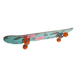 Skate Feminino Montado C/lixa 79cm Imagem Flor Saldão  Natal