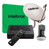 Receptor Intelbras Kit Completo Parabolica Antena Lnbf