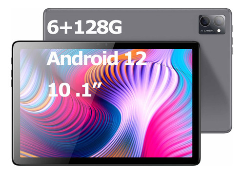 Tablet Hd 10.1'' 128gb Y 6gb De Memoria Ram Android 12 Grey