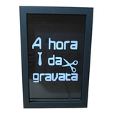 Quadro Cofre A Hora Da Gravata Em Mdf Preto 30x20x4