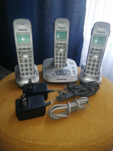 Combo De 3 Teléfonos Inalambrico Marca Panasonic 