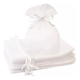 Kit 100 Un Saco Organza Saquinho 20x30 Branco Atacado