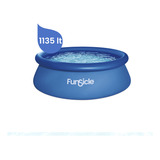 Pileta Inflable Redonda Funsicle 1135 Lts Circular Premium Color Azul