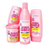 Forever Kit Desmaia Cabelo Máscara 350g Shampoo Cond Leav