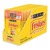 Sache Friskies  Alimento Umido 2 Cx C 15 Unid. 85g  Salmão