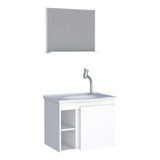 Mueble Para Baño Kit En Madera Safira Blanco 102437