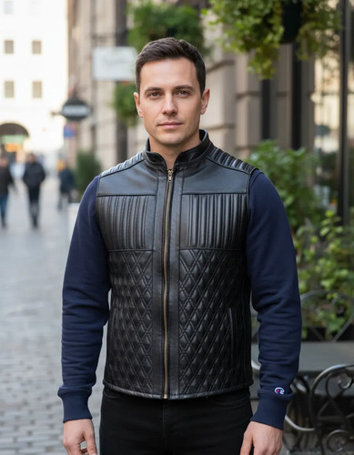 Chaleco De Piel Modelo 202 Caballero