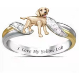 Anillo Amo A Mi Perro Aleacion Hermoso Pug Chihuahua Otros