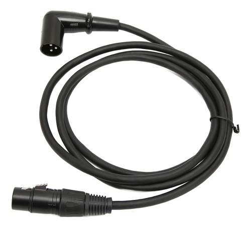 Cable De Sonido Xlr En Ángulo Recto A Hembra, Chapado En Pla