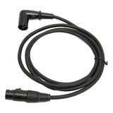 Cable De Sonido Xlr En Ángulo Recto A Hembra, Chapado En Pla