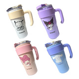 Vaso Termo Acero Inoxidable Popote Kuromi Melody Pochacco