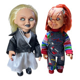 Muñeco Chucky Con Luz Y Sonido Y  Su Novia Tiffany