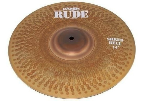 Platillo Shred Bell De 14pulgadas Paiste Rude Rude Sb-14 Color Dorado Oscuro X 1u