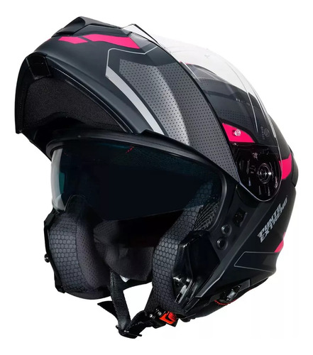 Casco Moto Rebatible Punto Extremo 935 Way Rosa - Avant