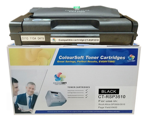 1 Toner Compatible Ricoh Sp 3510 3510sf 3500dn Ct-rsp3510