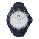 Relógio Masculino São Paulo Sport Bel Spfc-004-5 Preto Cor Do Fundo Branco