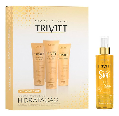 Kit Home Care Hidratação + Sun Protetor Capilar | Trivitt