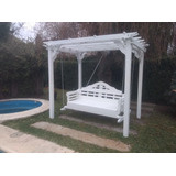 Hamaca Colgante Con Pérgola De Madera