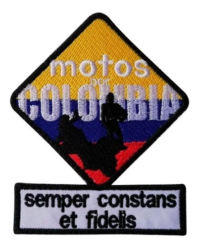 Motos Por Colombia, Parche Bordado