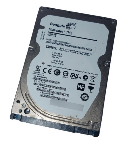 Hd Slim Seagate Sata St320lt012 320gb 5400rpm Notebook + Nf