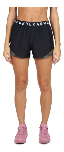 Short Entrenamiento Under Armour Play Up 3.0 Mujer En Negro 