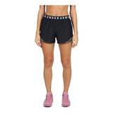 Short Entrenamiento Under Armour Play Up 3.0 Mujer En Negro 