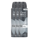 Kit 3 Desodorante Dove Men+care Sem Perfume 72h 150ml