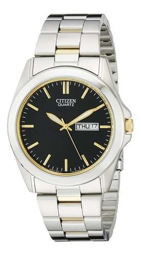 Reloj Citizen Hombre Clasico Bf058456e Color De La Malla Plateado Color Del Bisel Plateado Color Del Fondo Negro