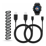 Jiujoja Para Garmin Fenix 5 Cargador 2 Pack De Cable De Dato