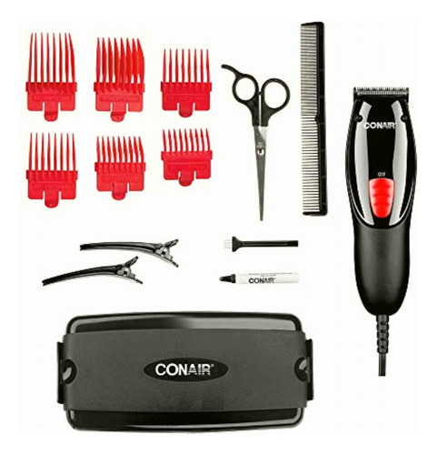 Conair Man Juego De Peluqueria 18 Piezas Hc91res Negro