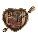 Steampunk Reloj De Pared Corazón Traspasado De Cupido G