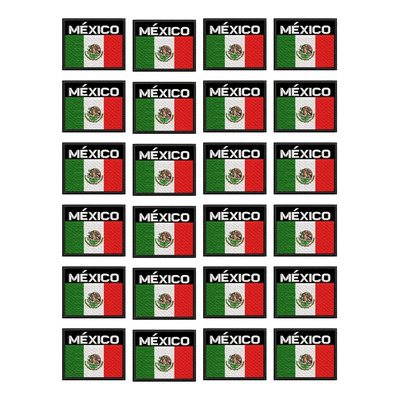 Parches Bordados Termoadhesivos Eamoil Bandera México 20 Piezas | MercadoLibre