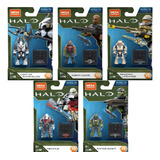 Halo Heroes Series 15 Juego Completo De 5 Figuras De Ac...