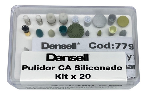 Kit Pulidores Ca Universales Densell Siliconados X 20 Dental