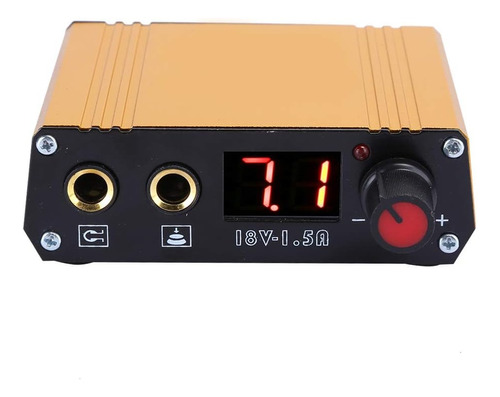 Fuente Tattoo Oro Mini Power Digital Lcd 18v 1.5amp Tatuaje