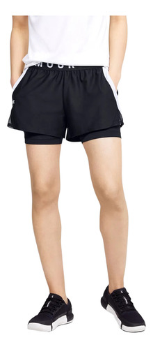 Short Under Armour Training Play Up 2in1 Mujer Ng Bl