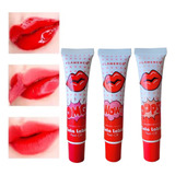 Set Tintas De Labios Peel Off Brillo Labial 3 Unidades