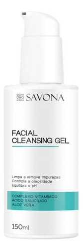 Gel De Limpeza Facial Savona 150g Tipo De Pele Todo Tipo De Pele