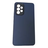 Funda Lisa Azul Oscuro  Para Samsung A53 Antiimpacto