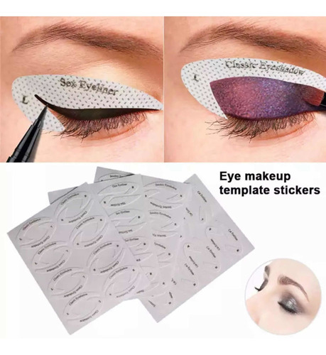 Plantillas Para Maquillaje De Ojos , 4 Láminas