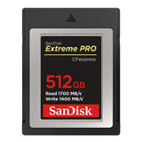 Memoria 512gb Cf Express Extreme Pro 1700 Mb/s Sandisk