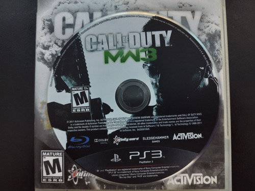 Call Of Duty Mw3 Ps3 Playstation 3 Solo Disco Original 