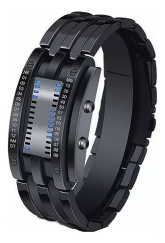 A Reloj Digital Led Binario Fashion Matrix For Hombre