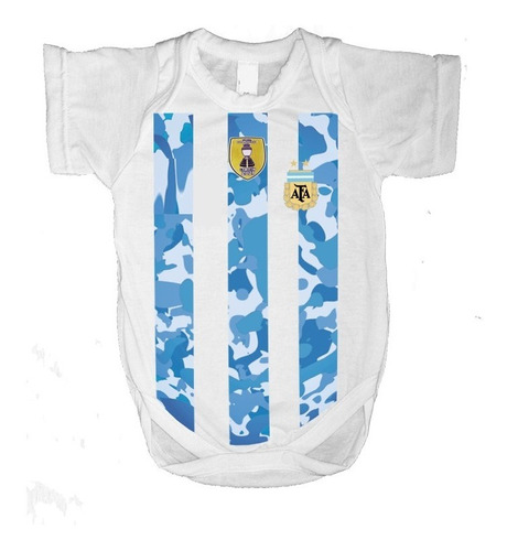 Body Bebe Camiseta Argentina 10 Con Nombre Personalizada