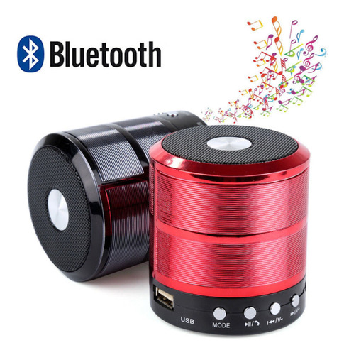 Mini Caixinha De Som Portatil Bluetooth Mp3 Pen Drive Ws887