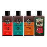 4x Shampoo Barba Negra Calico Coffee E Guaraná Don Alcides Fragrância Kit