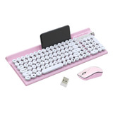 Combo Teclado Y Mouse Inalámbricos, Teclado Recargable Usb Y