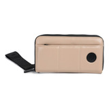 Billetera Fichero Monedero Mujer Larga Premium Pu Color Camel