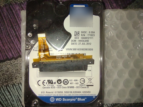 Disco Duro De 500gb Flex Conector Más Memoria Ram Ddr3 4gb 